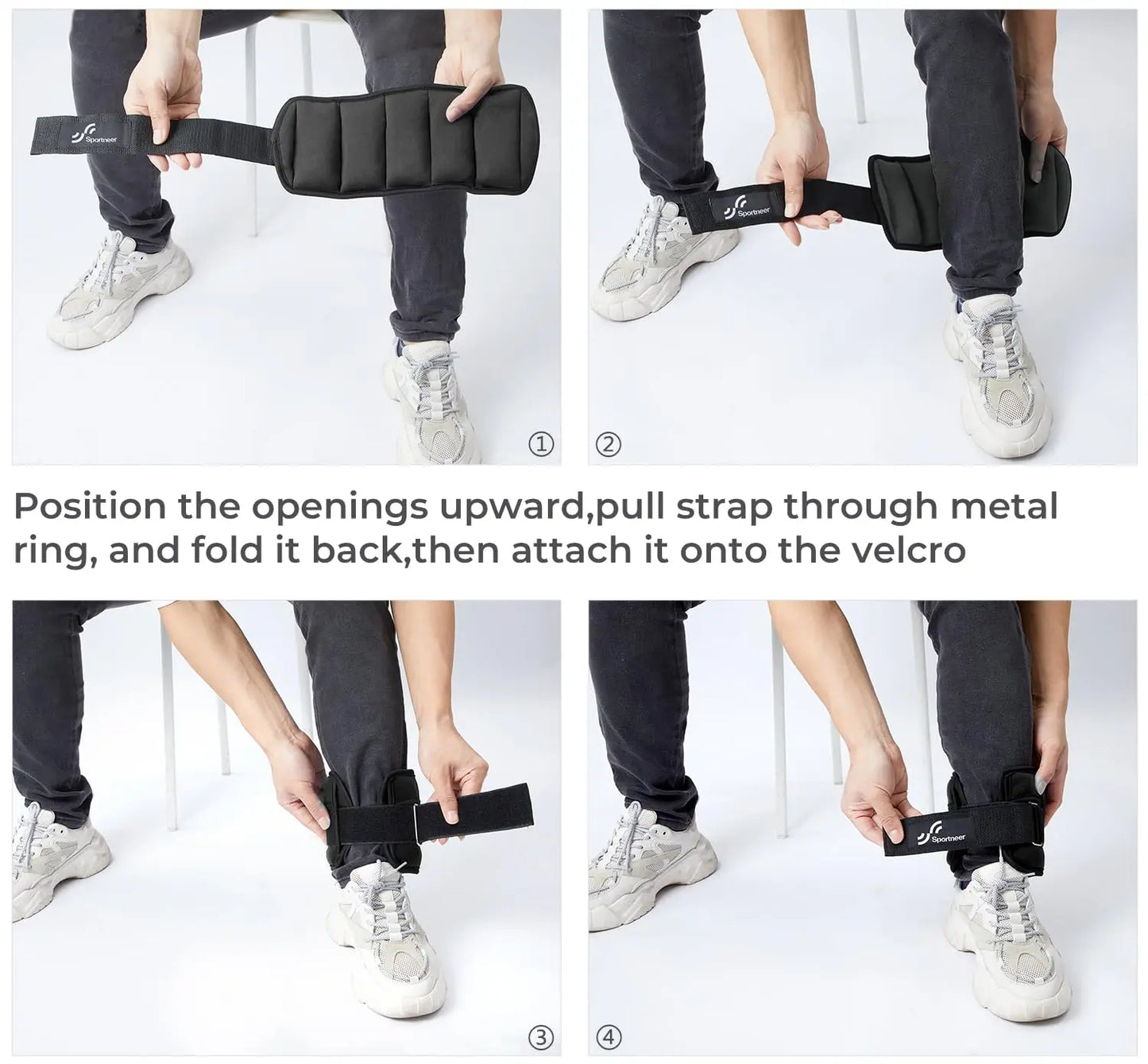 Adjustable Ankle Weights 1Pair 10lb