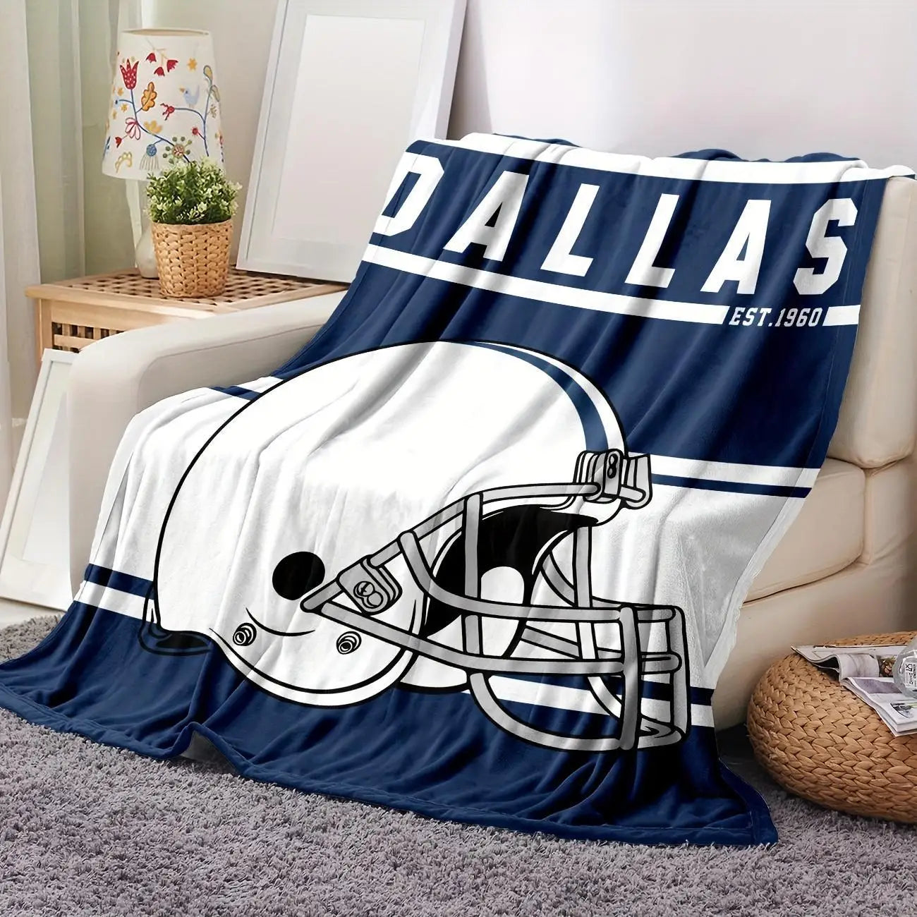Super Soft Football Helmet Blanket