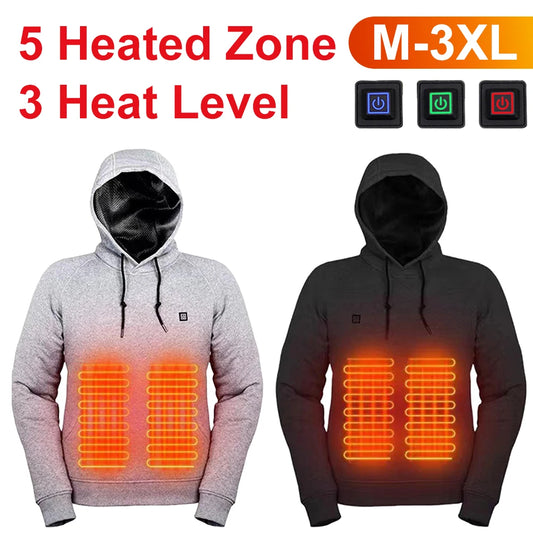 Men Women USB Heating Hoodies