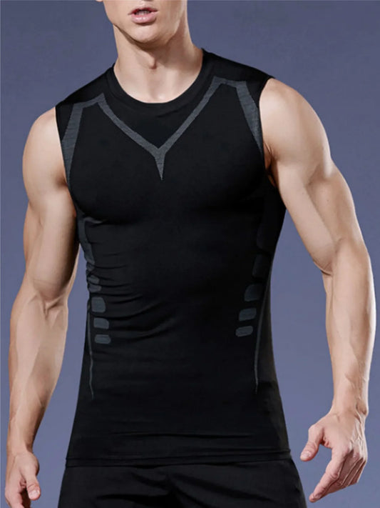 Mens Tight Vest Compression Shirt