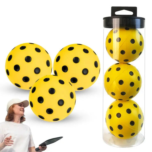 3pcs Durable Indoor Pickleball Balls